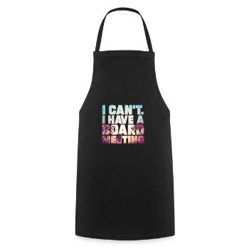 Surf board meeting shirt gift - Cooking Apron - black - Front - AI Model Male 185 dark (185cm)