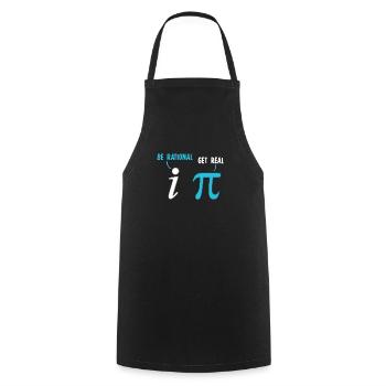 Soyez rationnel Get Real Fun Math Math Joke Stats Pun - Tablier de cuisine - noir - Devant - AI Model Male 185 dark (185cm)