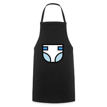 Diaper Super Cute Gift Idea - Cooking Apron - black - Front - AI Model Male 185 dark (185cm)
