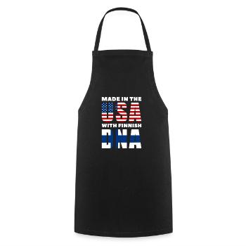 Etats-Unis Finlande - Tablier de cuisine - noir - Devant - AI Model Male 185 dark (185cm)
