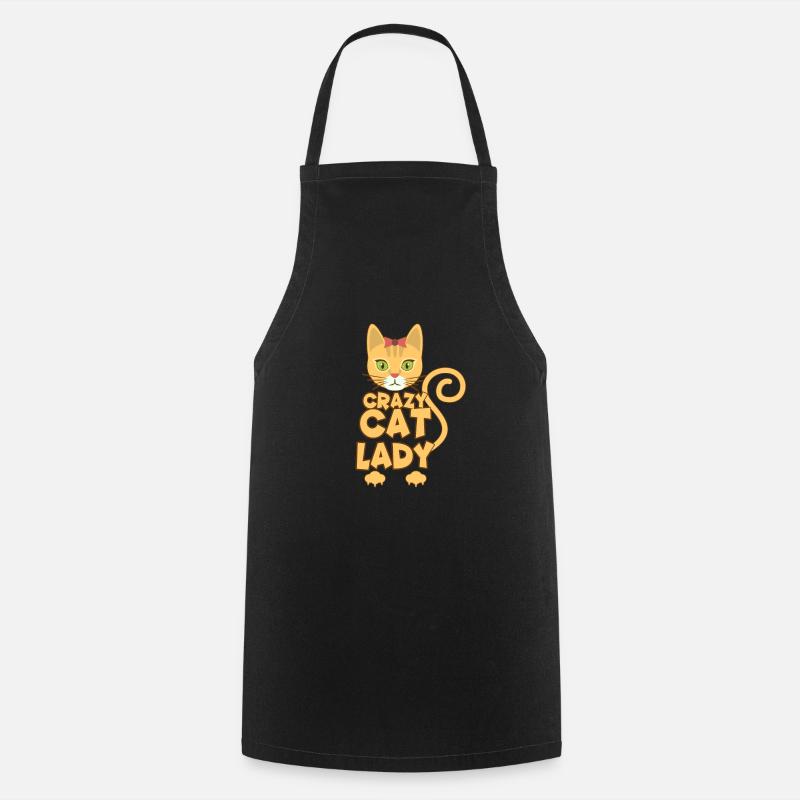 Katze - Kochschürze - Schwarz
