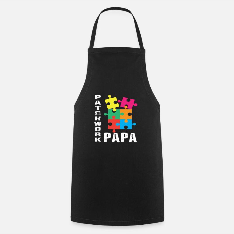 Patchwork Papa - Kochschürze - Schwarz