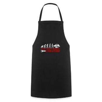 Evolution Mécanicien Auto - Tablier de cuisine - noir - Devant - AI Model Male 185 dark (185cm)