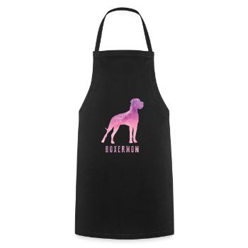 Boxer mom dogs love german boxer fan gift - Cooking Apron - black - Front - AI Model Male 185 dark (185cm)