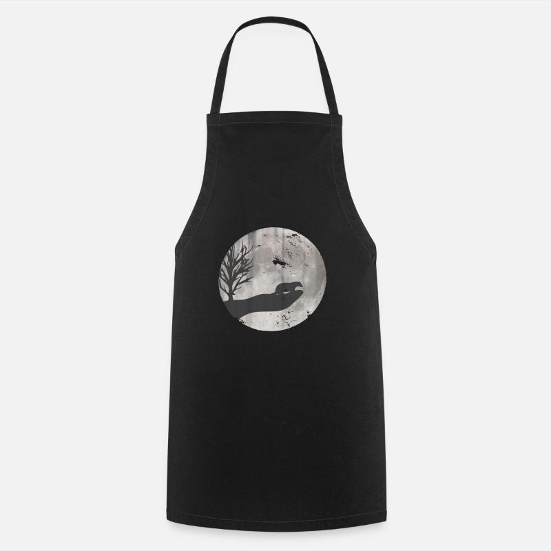 Badger drawing used look - Cooking Apron - black