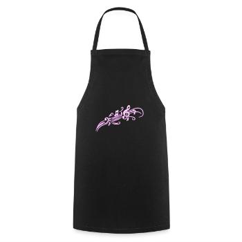 music - Cooking Apron - black - Front - AI Model Male 185 dark (185cm)