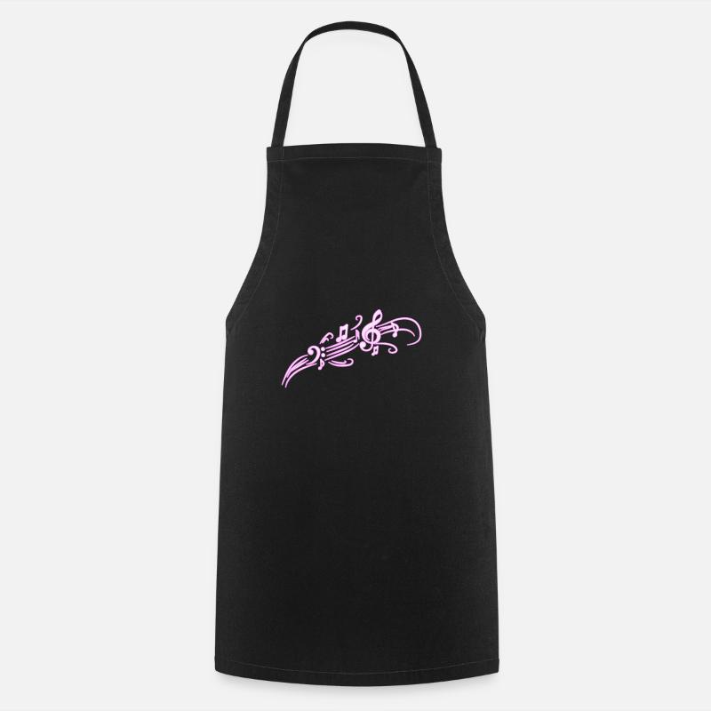 musique - Tablier de cuisine - noir