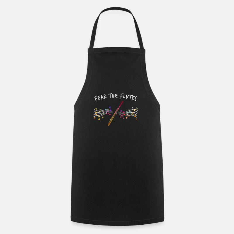 Flute instrument - Cooking Apron - black