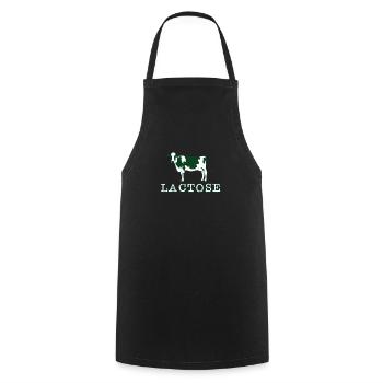 Lactose Anti Vegan Food Shirt for meat lovers - Cooking Apron - black - Front - AI Model Male 185 dark (185cm)