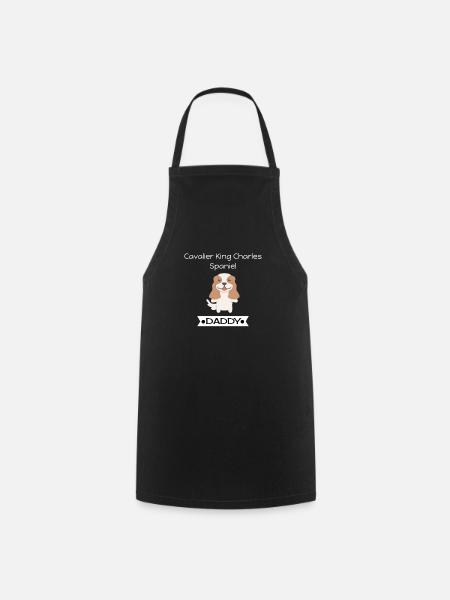 Cavalier King Charles Spaniel Daddy - Cooking Apron - black
