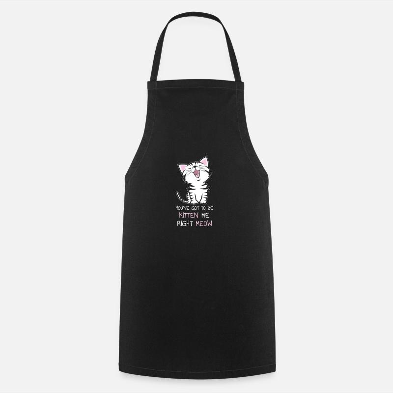 Katze - Kochschürze - Schwarz