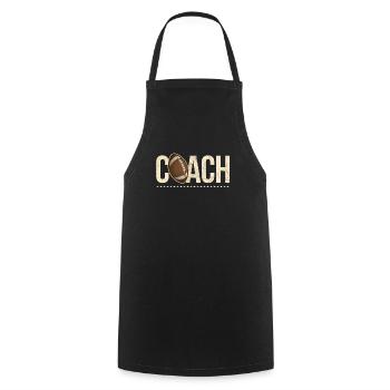 Chic Rugby Coach Shirt Gift Idea - Cooking Apron - black - Front - AI Model Male 185 dark (185cm)
