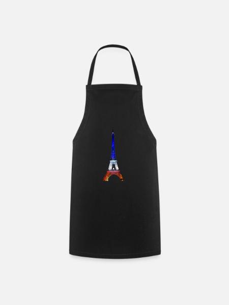 Eiffelturm Paris Frankreich Nationalfahne Souvenir - Kochschürze - Schwarz