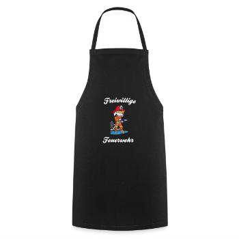 Volunteer firefighter dog firefighter gift - Cooking Apron - black - Front - AI Model Male 185 dark (185cm)