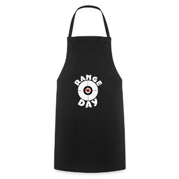 Tir sportif Coupe en croix - Tablier de cuisine - noir - Devant - AI Model Male 185 dark (185cm)