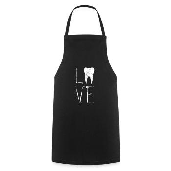 Kieferchirugin cadeau assistant dentiste dentiste - Tablier de cuisine - noir - Devant - AI Model Male 185 dark (185cm)