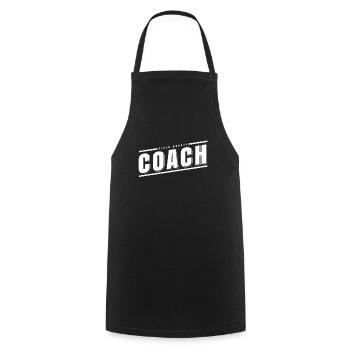 Chandail d'entraîneur de hockey sur gazon - Tablier de cuisine - noir - Devant - AI Model Male 185 dark (185cm)