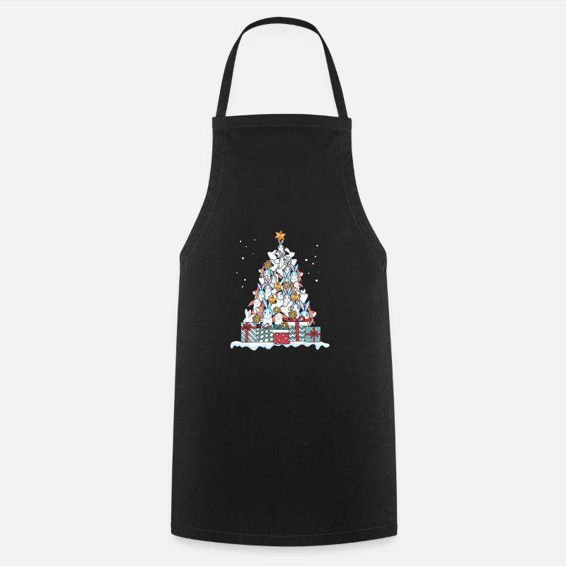 Cadeau carnique noël lapin lapin - Tablier de cuisine - noir