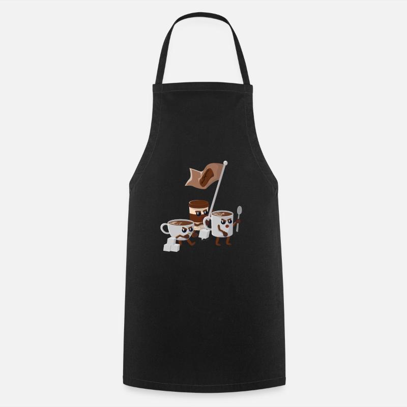 Kaffee Revolution - Kochschürze - Schwarz