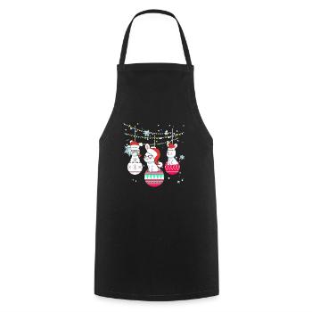 Rabbit rabbit bunnies Christmas gift - Cooking Apron - black - Front - AI Model Male 185 dark (185cm)