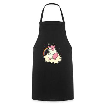 Drôle de cobaye doux animal cadeau animal - Tablier de cuisine - noir - Devant - AI Model Male 185 dark (185cm)