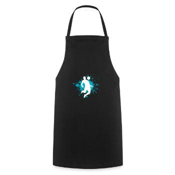 football - Tablier de cuisine - noir - Devant - AI Model Male 185 dark (185cm)