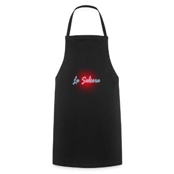 Salsa danseuse Salsera T-shirt pour danseuses de salsa - Tablier de cuisine - noir - Devant - AI Model Male 185 dark (185cm)