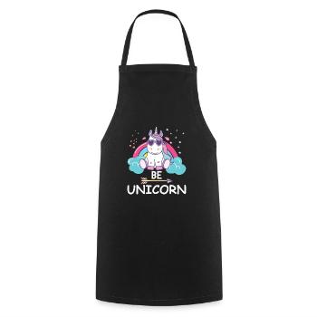 Cool Licorne - Tablier de cuisine - noir - Devant - AI Model Male 185 dark (185cm)