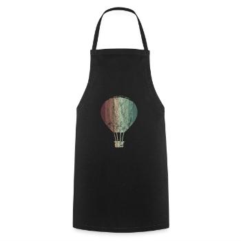 Balloon Air Sky Pilot Hobby Retro Sport - Cooking Apron - black - Front - AI Model Male 185 dark (185cm)