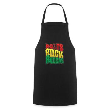 Roots reggae rock music - Cooking Apron - black - Front - AI Model Male 185 dark (185cm)