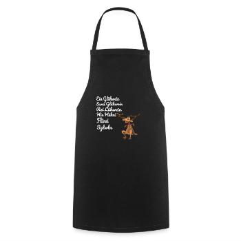 Glühwein - Kochschürze - Schwarz - Vorne - AI Model Male 185 dark (185cm)