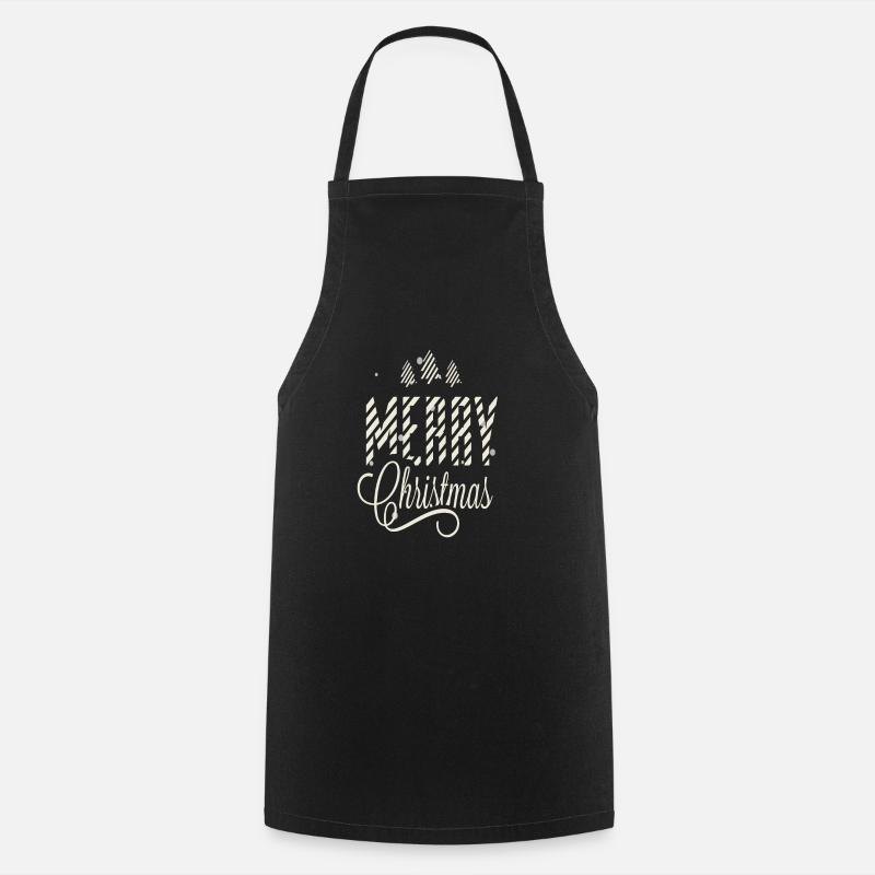MERRY CHRISTMAS - Cooking Apron - black