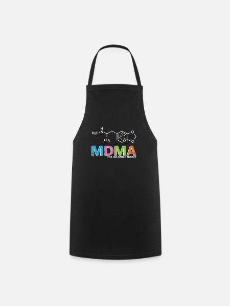 Ecstasy MDMA - Kochschürze - Schwarz