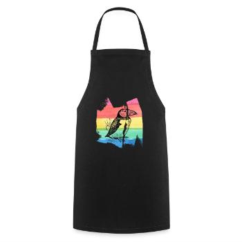 Puffin Puffin Parrot Diver T Shirt - Tablier de cuisine - noir - Devant - AI Model Male 185 dark (185cm)