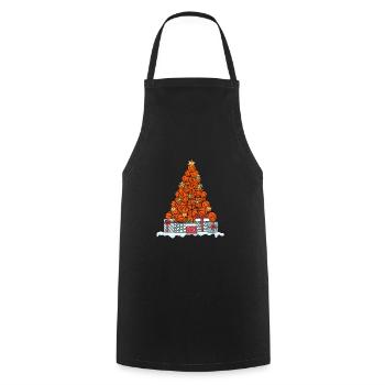 Basketball Basketballspieler Weihnachten Geschenk - Kochschürze - Schwarz - Vorne - AI Model Male 185 dark (185cm)