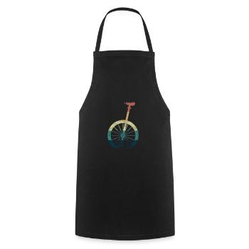Unicycle Rider Artist High Wheel Artist Gift - Cooking Apron - black - Front - AI Model Male 185 dark (185cm)