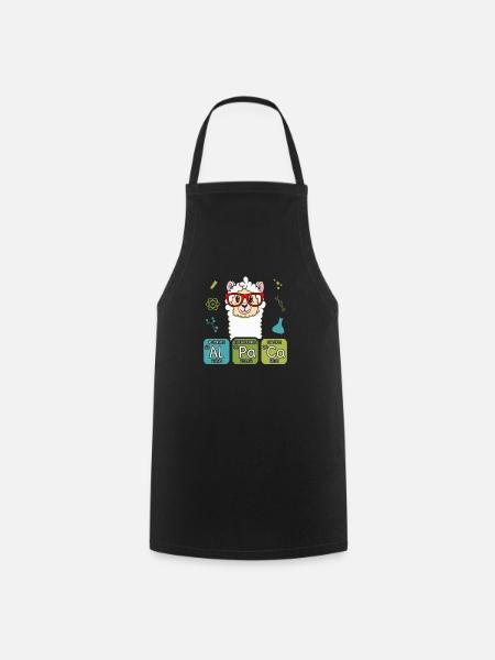 Cadeau de nerd physique physique chimie biologie alpaga - Tablier de cuisine - noir