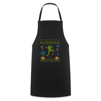 Chandail de Noël personnalisé Chemise Pet Frog - Tablier de cuisine - noir - Devant - AI Model Male 185 dark (185cm)