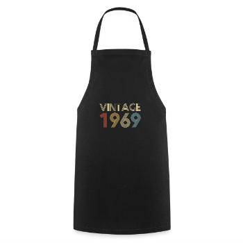 Vintage 1969 geschenk geburtstag jahr - Kochschürze - Schwarz - Vorne - AI Model Male 185 dark (185cm)