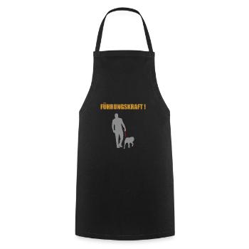 Hunde Shirt · Führungskraft · Hund Geschenk - Kochschürze - Schwarz - Vorne - AI Model Male 185 dark (185cm)