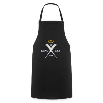 Roi du laboratoire - Science Nerd - Tablier de cuisine - noir - Devant - AI Model Male 185 dark (185cm)