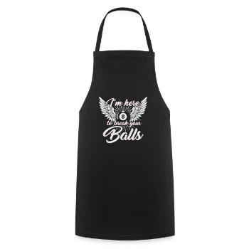 Billiard player pool gift - Cooking Apron - black - Front - AI Model Male 185 dark (185cm)