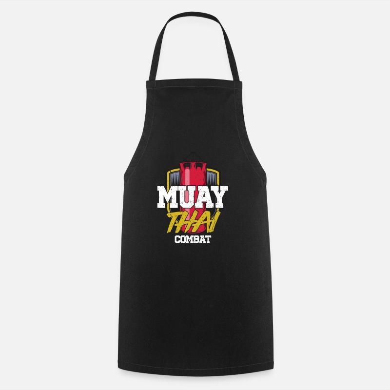 Muay Thai - Tablier de cuisine - noir