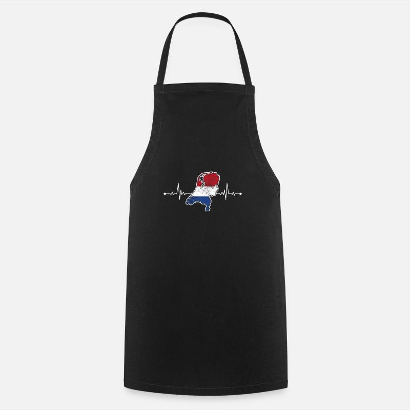 Pays-Bas - Tablier de cuisine - noir