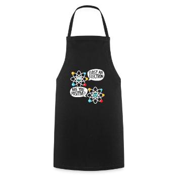 I Lost An Electron Physics Atom Physics Science - Cooking Apron - black - Front - AI Model Male 185 dark (185cm)