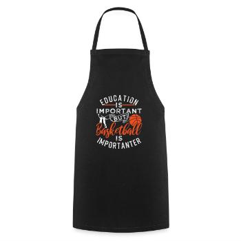 Basketball Is Importanter - Kochschürze - Schwarz - Vorne - AI Model Male 185 dark (185cm)