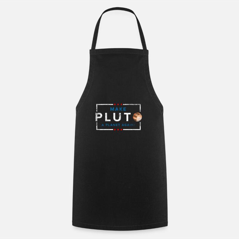 Planet Pluto - Kochschürze - Schwarz