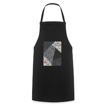 Seagulls T-Shirt - Bird Motif Seagulls Gift Idea - Cooking Apron - black - Front - AI Model Male 185 dark (185cm)