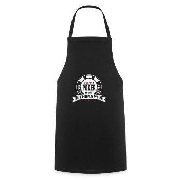 Idée cadeau poker casino lasvegas - Tablier de cuisine - noir - Devant - AI Model Male 185 dark (185cm)