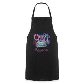 Havana Cuba Souvenir Geschenk T-Shirt - Kochschürze - Schwarz - Vorne - AI Model Male 185 dark (185cm)